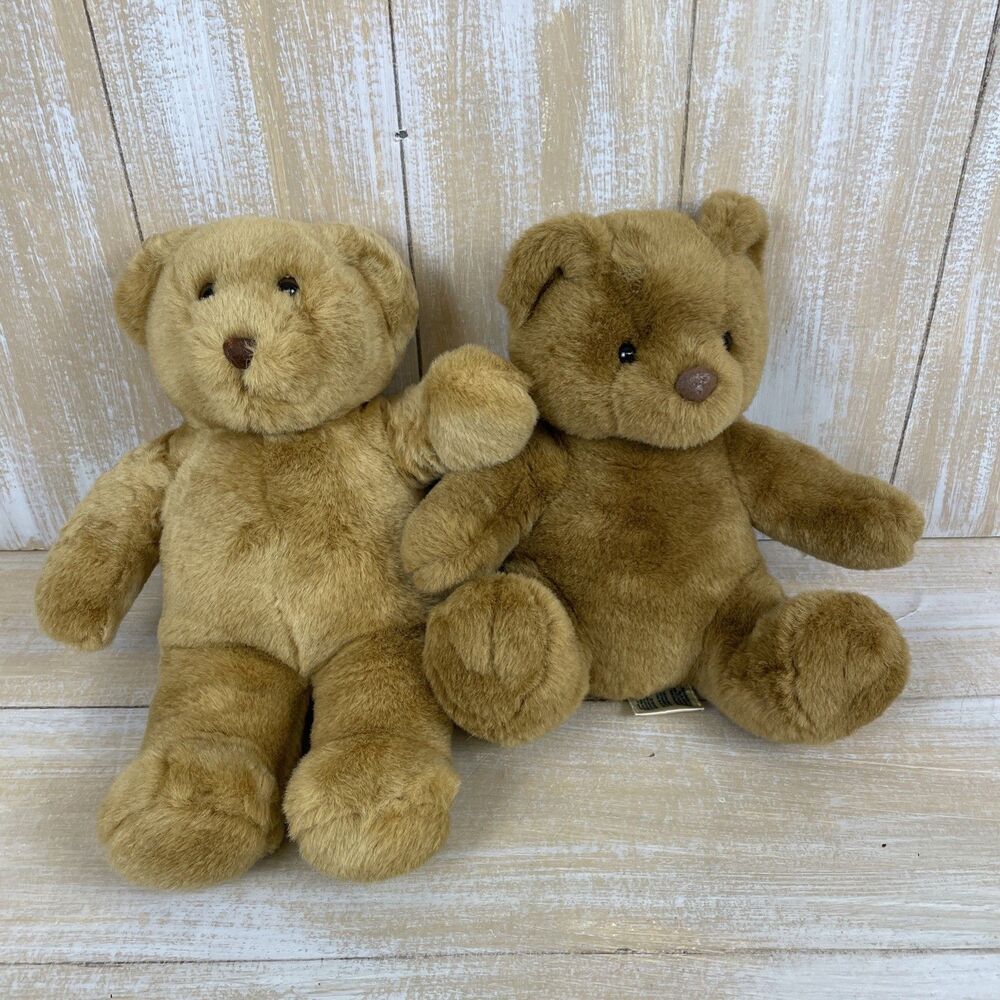 LOT OF 2 Build A Bear Classic Plush Teddy Bears Vintage 1997 14" & 11”